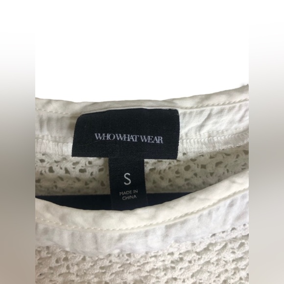 WhoWhatWear White Ruffled Mini Dress Size Small - Picture 5 of 8